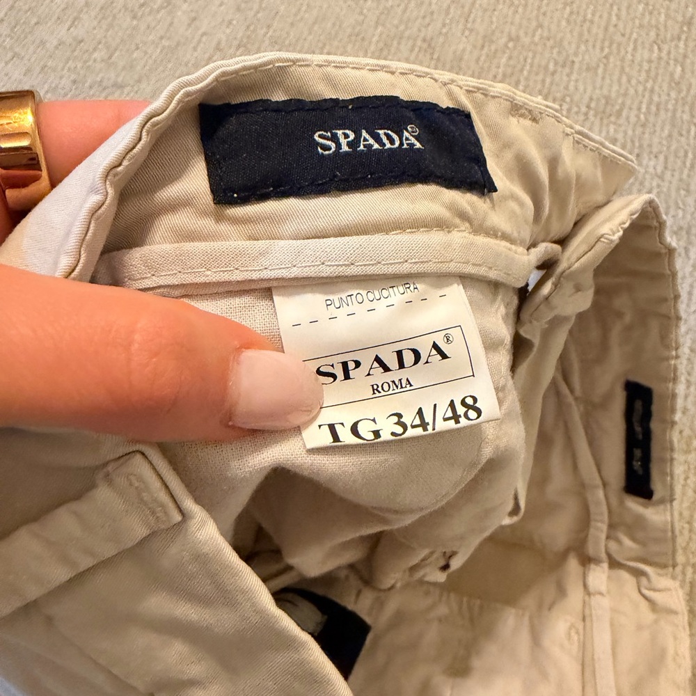 Spada Roma Light Tan Men's Shorts - Picture 7 of 9
